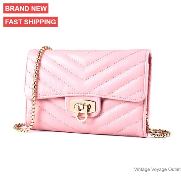 Handbags - Small Crossbody Bag with Phone & Wallet Compartments, Adjustable Strap